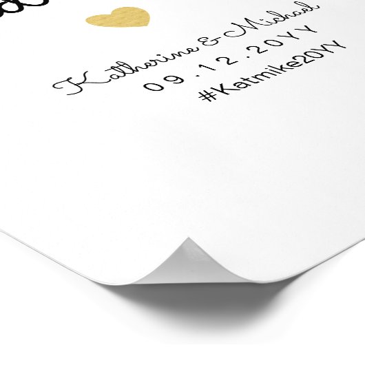 毛布か結婚ショールの好意のサインを押し上げる ポスター (角)