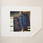 「毛布で家の使用とギフト」 シェルパブランケット (正面(横))