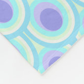 毛布という名の孔雀の羽の楕円形のパターン フリースブランケット (角)