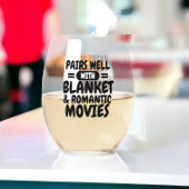 毛布と映画を上手に組み合お気に入りのわせる ステムなしワイングラス