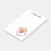 毛布に包まれたかわいい子豚 ポストイット (アングル)