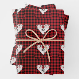 毛布に包んだ豚の紙 ラッピングペーパーシート