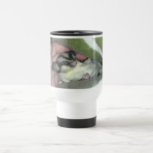 毛布に眠る砂糖滑空機 トラベルマグ (中央)