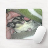 毛布に眠る砂糖滑空機 マウスパッド (マウス)