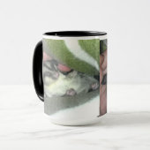 毛布に眠る砂糖滑空機 マグカップ (正面左)