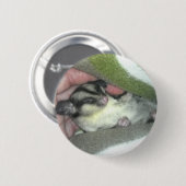 毛布に眠る砂糖滑空機 缶バッジ (正面&裏面)