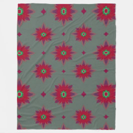 毛布のかわいいシームレス中継フローラデザイン フリースブランケット