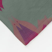 毛布のかわいいシームレス中継フローラデザイン フリースブランケット (角)