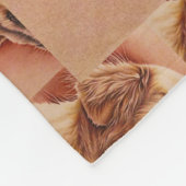 毛布のゴールデン・リトリーバーのスケッチ フリースブランケット (角)