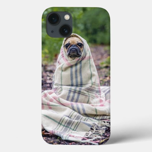 毛布のパグ Case-Mate iPhoneケース (裏面)