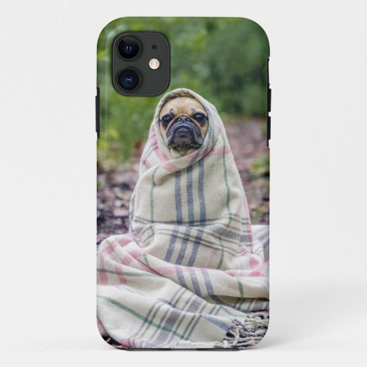 毛布のパグ Case-Mate iPhoneケース (裏面)