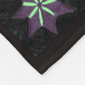 毛布の上のCozmicninjaStar フリースブランケット (角)