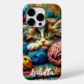毛布の下で寝るかわいい子猫 Case-Mate iPhoneケース (裏面)
