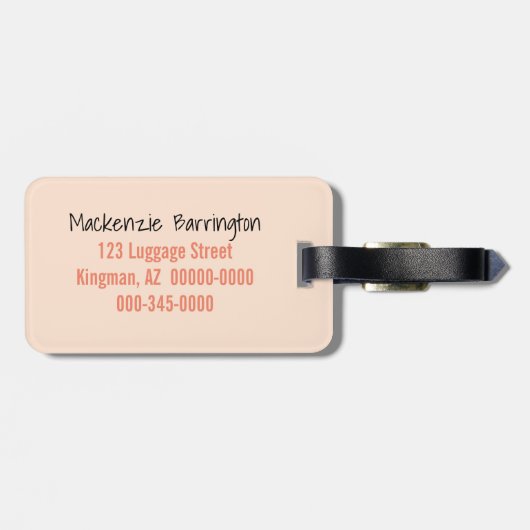 毛布の下で青い目のシャム猫を覗く ラゲッジタグ (裏面横)