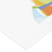 毛布の可愛カラフルいパグ犬 テーブルクロス (アングル)