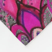 毛布の禅もつれクローズアップアートミケーレズリン フリースブランケット (角)