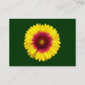 毛布の花 – 濃い緑 名刺 (裏面)