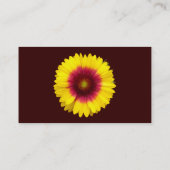 毛布の花 – 濃い茶色 名刺 (裏面)