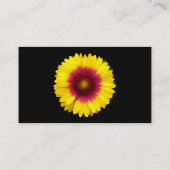 毛布の花 – 黒 名刺 (裏面)