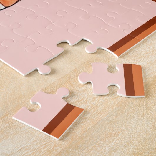 毛布の豚ベーコンソーセージUKイギリス食品 ジグソーパズル (側面)