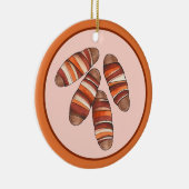 毛布の豚ベーコンソーセージUKイギリス食品 セラミックオーナメント (右)