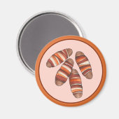 毛布の豚ベーコンソーセージUKイギリス食品 マグネット (正面/裏面)