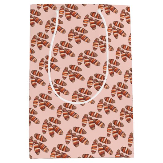 毛布の豚ベーコンソーセージUKイギリス食品 ミディアムペーパーバッグ (正面)