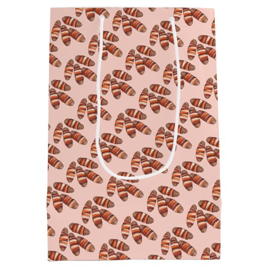 毛布の豚ベーコンソーセージUKイギリス食品 ミディアムペーパーバッグ (裏面)