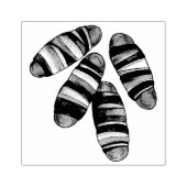 毛布の豚ベーコンソーセージUKイギリス食品 ラバースタンプ (インプリント)