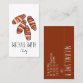 毛布の豚ベーコンソーセージUKイギリス食品 名刺 (正面/裏面)