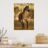 毛布の馬乗り ポスター (キッチン)