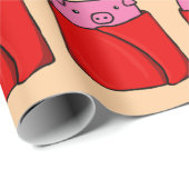 毛布を包む豚紙 ラッピングペーパー (ロールコーナー)