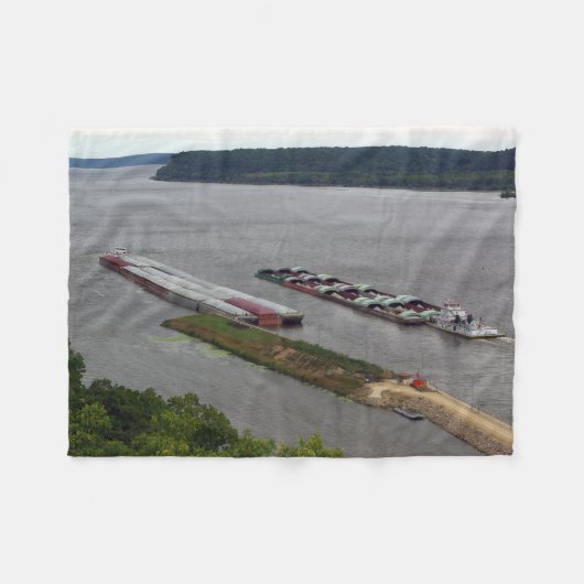 毛布を通す鳥 フリースブランケット (正面(横))