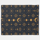 毛布エレガントの天柄デザイン フリースブランケット (正面(横))