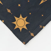 毛布エレガントの天柄デザイン フリースブランケット (角)