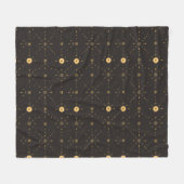 毛布エレガント用の茶色のシームレスデザイン。 フリースブランケット (正面(横))