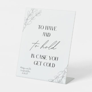 毛布カスタムミニマルを持って保持する必要がある 台座サイン