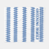 毛布パターン（の模様が）ある フリースブランケット (正面(横))