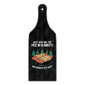 毛布与えで豚がクリスマス笑わされるパーティー カッティングボード (正面)