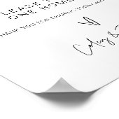 毛布結婚の看板ポスター ポスター (角)