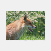 毛布、ずるい投球、孤の幼いこどもの投球毛布を孤色に変色させて下さい フリースブランケット (正面(横))