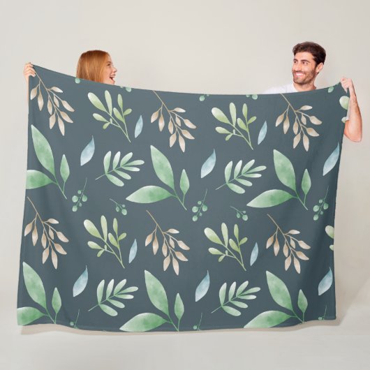 毛布 – 数々の色の葉 フリースブランケット (インサイチュ)