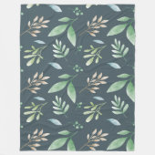 毛布 – 数々の色の葉 フリースブランケット (正面)