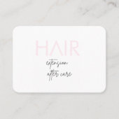 毛延長気にカード(ピンク) 名刺 (正面)