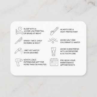 毛延長気にカード(ピンク) 名刺