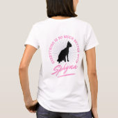 毛抜きスフィンクス猫すべてがより良い女性 Tシャツ (裏面)