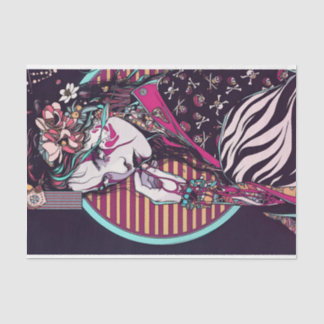 毛日本のの中の花 薄葉紙