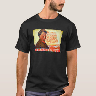 毛沢東主席をはじめとする共産党指導者 Tシャツ