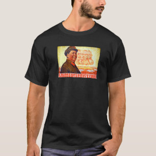 毛沢東主席をはじめとする共産党指導者P Tシャツ