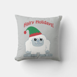 毛深い休日!クリスマスイティ クッション